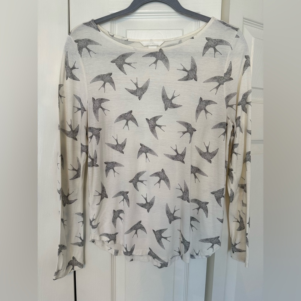 H&M Women’s Long Sleeve White Shirt Size M
